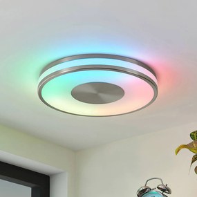 Lindby Fjella plafoniera LED RGB cambio colori CCT