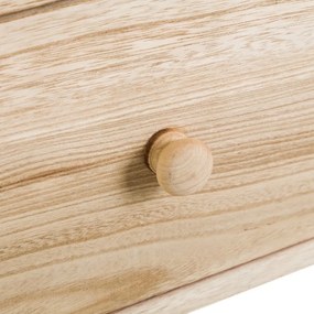 Comodino in legno esotico di colore naturale Natural Way - Casa Selección