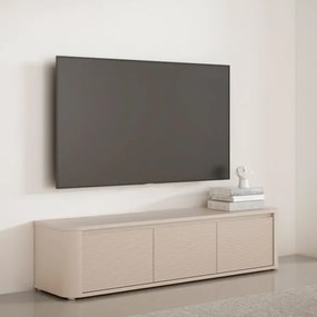 Mobile TV Da Terra 3 Ante 170x40x40 Design Moderno Lehman Sabbia