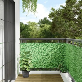 Paravento Da Balcone Con Aspetto Pianta Verde 700x75 Cm Pvc /