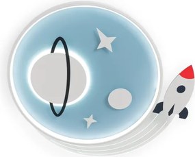 Brilagi -LED Plafoniera LED per bambini STARSHIP LED/64W/230V 3000/4500/6000K blu