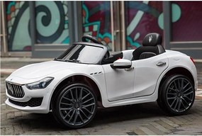 Macchina Elettrica per Bambini 12V con Licenza Maserati Ghibli Bianca...