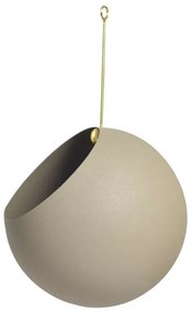 Globe Vaso per Piante Ø17xH28 Taupe/Gold - AYTM