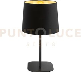 Nordik lampada da tavolo 1 luce attacco e27 in tessuto nero interno...