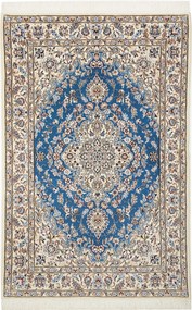 Nain Tappeto 110x170 Blu (Iran) Annodato A Mano