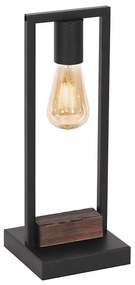 Klausen 108004 - Lampada da tavolo HARD 1xE27/11W/230V legno/nero