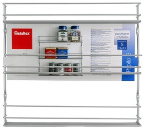 Organizer per spezie da parete in acciaio – Metaltex