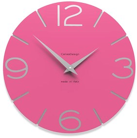 CalleaDesign Orologi da parete colore fucsia Smile