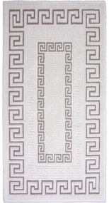 Tappeto in cotone grigio e beige , 100 x 150 cm Versace - Vitaus