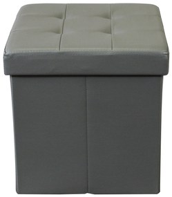 ZARA - pouf quadrato in ecopelle