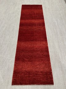 Loribaft Tappeto 290x80 Rosso (Iran) Annodato A Mano