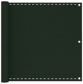 Schermo Frangivista Per Balcone Verde Scuro 90x500 Cm İn Hdpe /