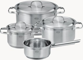 Batteria di pentole in acciaio inossidabile Pureelements, set da 4