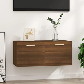 Mobile Parete Rovere Marrone 80x35x36,5cm Legno Multistrato /