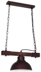 Lampadario a sospensione con catena HAKON 1xE27/60W/230V scuro