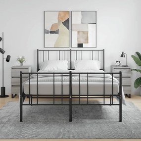 Comodini 2pz Grigio Sonoma 40x35x69 Cm İn Legno Multistrato /