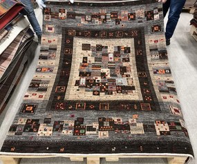 Loribaft Tappeto persiano 150 x 200 Grigio (Iran) Annodato A Mano