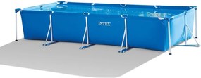 Intex - 28274NP - Piscina Fuori Terra Rectangular Frame Rettangolare, Pompa Filtro 2006 L/h, 7127 l, Acciaio e pvc, Blu, 450x220x84 cm