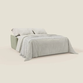 Elios Divano letto con morbidi cuscini spalliera in tessuto smacchiabile T24 verde salvia