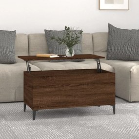 Tavolino Salotto Rovere Marrone 90x44,5x45 Cm Legno Multistrato /