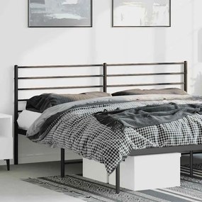 Testiera İn Metallo Nero 193 Cm /