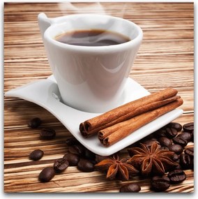 Immagine su tela, 30 x 30 cm Glasspik Caffè II - Styler