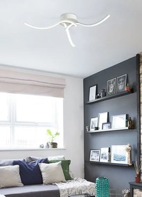 Plafoniera LED moderno Roxie, bianco, luce naturale NOVECENTO