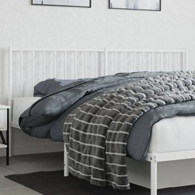 Testiera İn Metallo Bianco 180 Cm /