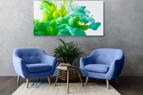 Quadro su tela – Inchiostro in sfumature verdi