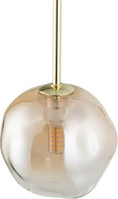 BRILAGI - Lampada a sospensione con cavo VULCANO 1xG9/8W/230V Ø 15 cm oro/beige fumé