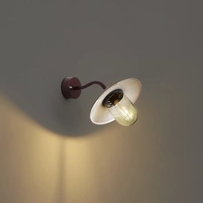Lampada da parete per esterni rosso scuro IP44 - Monaco