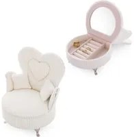 Poltroncina portagioie crema 16x11x18 cm