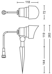 Philips - Faretto LED da esterno GARDENLINK LED/24W/230V 2700K IP44