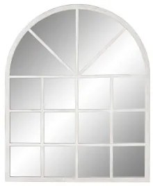 Specchio da parete Home ESPRIT Bianco Abete Specchio Neoclassico Finestra 150 x 3,5 x 186 cm