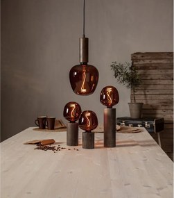 Lampada a sospensione marrone scuro Tub - Star Trading