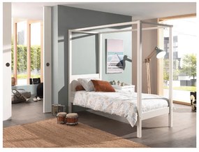 Letto bianco per bambini 90x200 cm PINO CANOPY - Vipack
