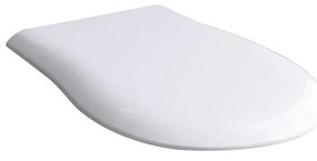 Copriwater Soft slim rallentato irregolare dedicato per serie sanitari OLYMPIA CERAMICA con chiusura rallentata in duroplast bianco