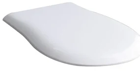 Copriwater Soft slim rallentato irregolare dedicato per serie sanitari OLYMPIA CERAMICA con chiusura rallentata in duroplast bianco