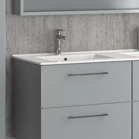 Mobile bagno da 120cm con doppio lavabo e 4 cassetti EL-120L - KAMALU