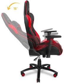 Yenkee - Sedia da gioco nera/rossa