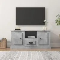 Mobile Porta TV Grigio Cemento 100x35,5x45cm Legno Multistrato 816460