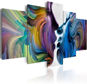 Quadro Kiss of Colours  Colore Blu, Dimensioni e Misure 100x50