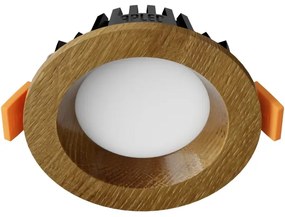 APLED - Lampada LED RONDO WOODLINE LED/3W/230V 4000K diametro 9 cm quercia legno solido