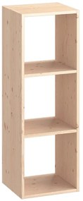 Mensola a muro 3 cubi Kub SPACEO rettangolare in legno L 36 x P 31.7 cm pino