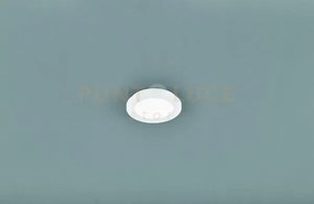 Camillus plafoniera led tonda metallo bianco opaco con funzione dim...