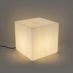 Lampada da esterno moderna bianca 38 cm quadrata IP44 - Nura