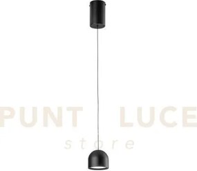 Lampadario a sospensione led yoyo regolabile in altezza nera in met...