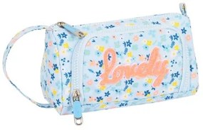Astuccio per la Scuola con Accessori Moos Lovely Azzurro (32 Pezzi)