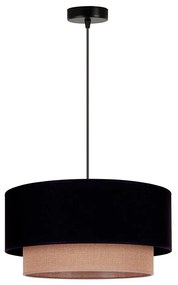 Duolla - Lampadario a sospensione con filo BOHO 1xE27/15W/230V diametro 45 cm nero/marrone