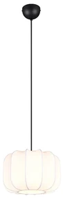 Lampada a sospensione Japandi nera e bianca 25 cm - Madleine